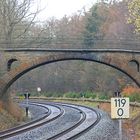 Abgerissene Bahnbrücke bei Plauen