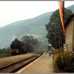 Abgesang Oktober 1989 die 95 027 und 44 1093 mit Nahgüter durch Uhlstädt