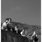 Abhängen auf der Mauer