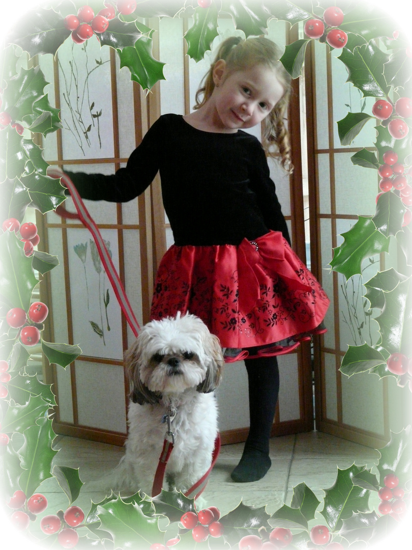 Abigaelle et Lili fêtent Noël 2010