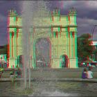 Abkühlung am Brandenburger Tor (3D)