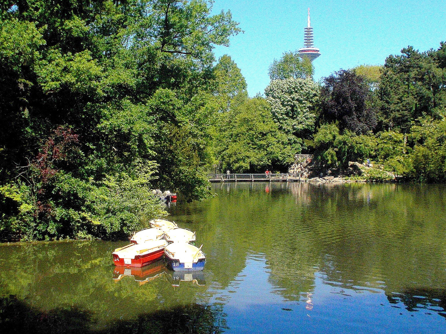 Abkühlung am Weiher