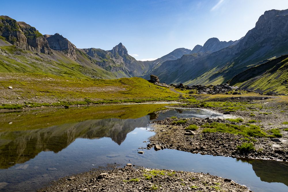 Abkühlung in den Bergen