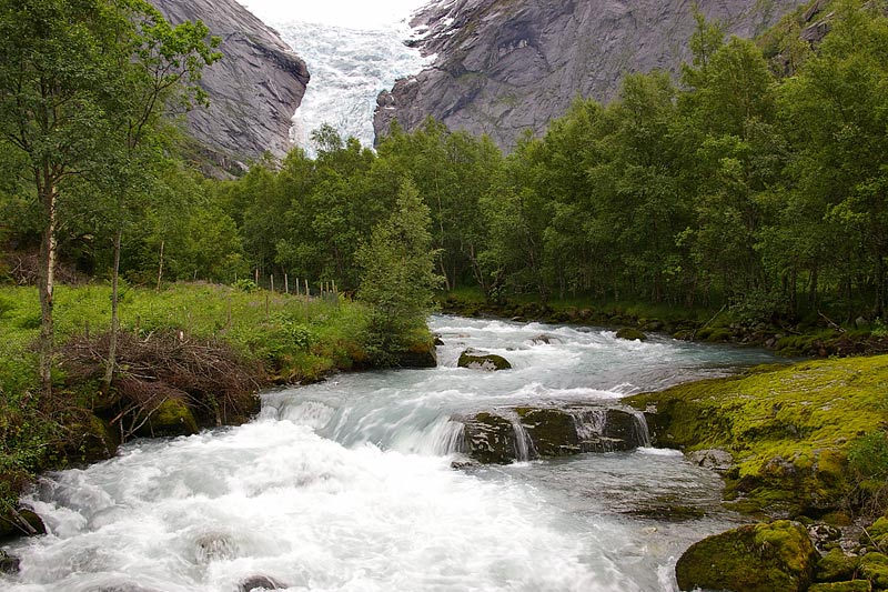 Ablauf vom Briksdalsbreen