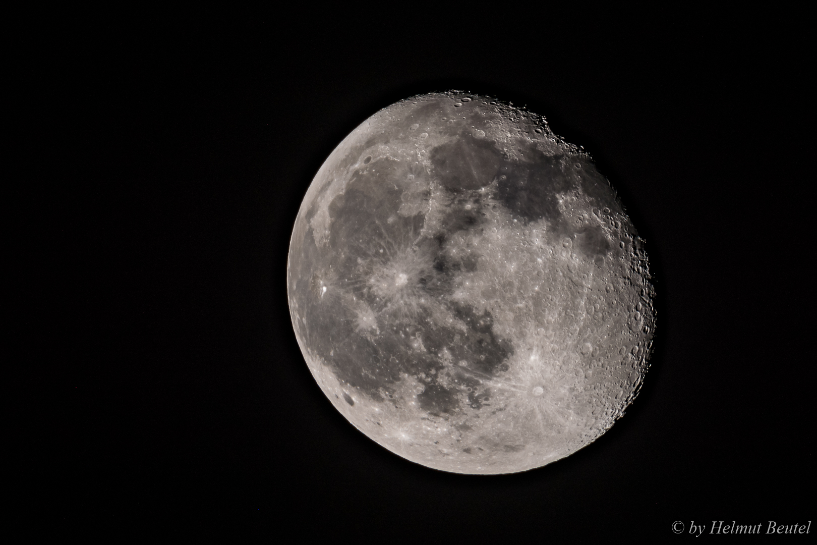 Abnehmender Mond am 01.03.2021