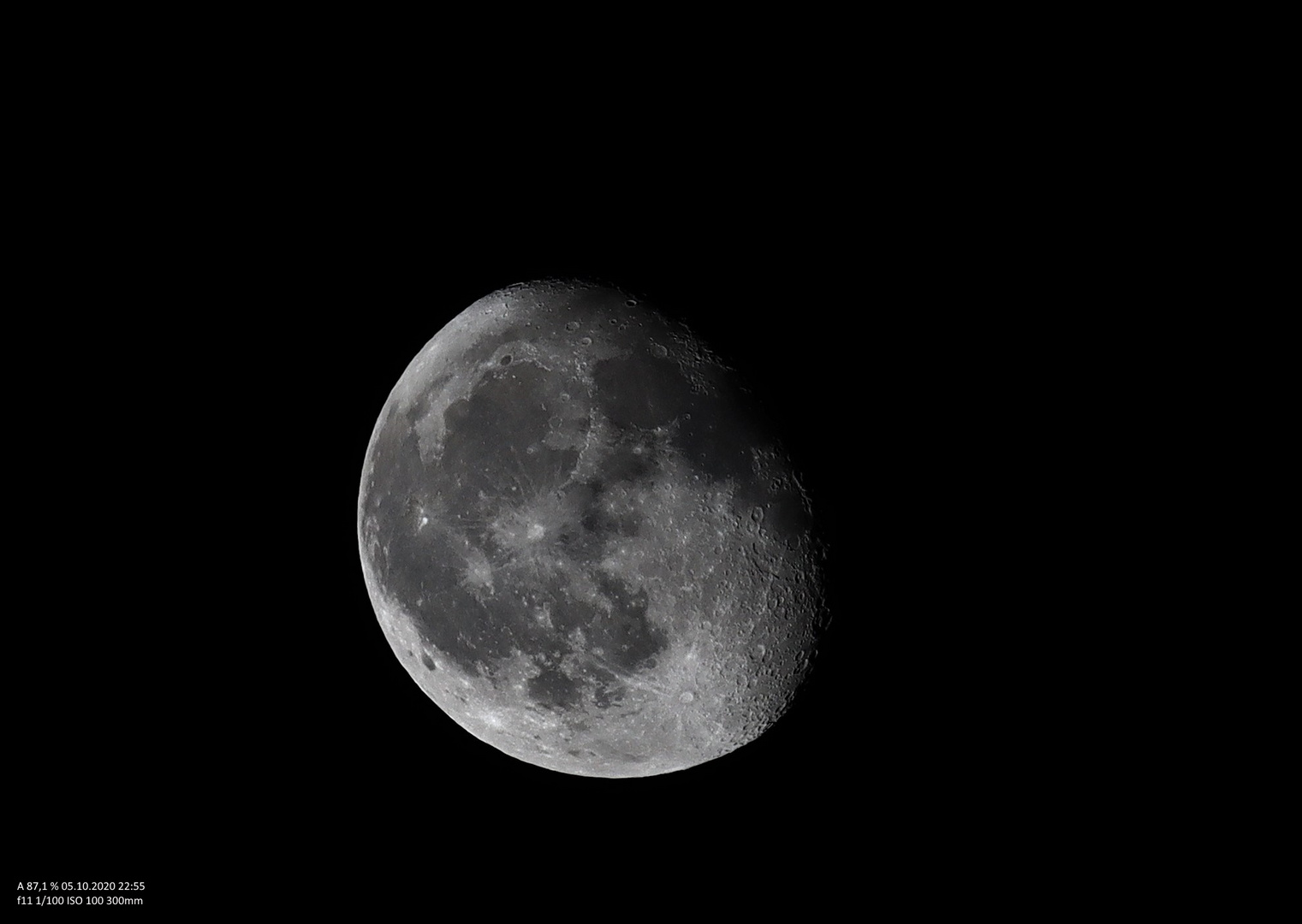 Abnehmender Mond im Oktober 