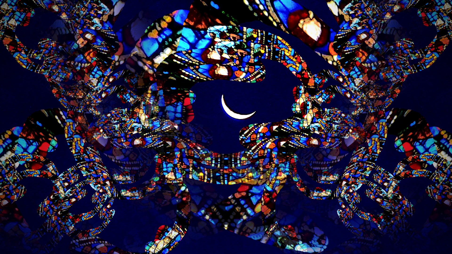 Abnehmender Mond In Chartres Verwirrt Die Sinne Foto Bild