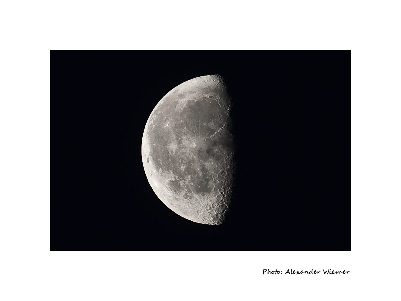Abnehmender Mond über Kassel am 15.01.2012