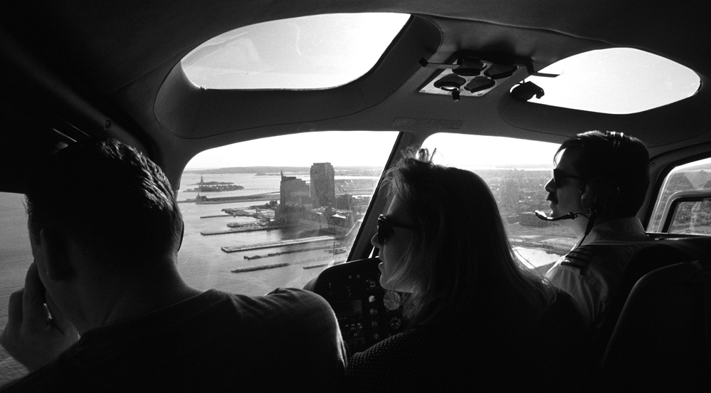 Aboard helicopter NYC...