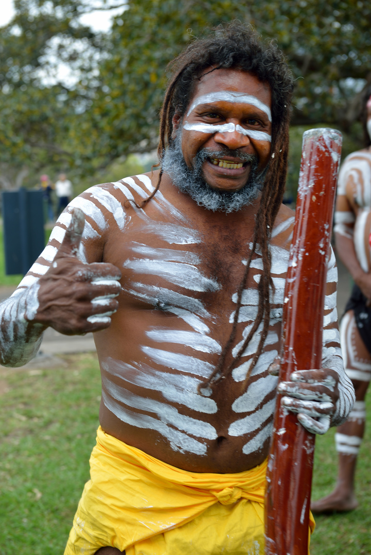 Aborigines-Begrüßung