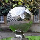 "About Time" Globe at Balliol College