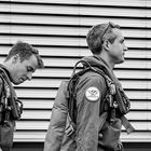 "...about to board the jets... pilots of the Patrouille Suisse..."