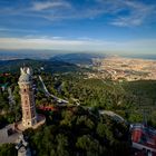 Above Barcelona.