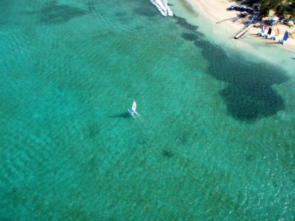 above coral sea