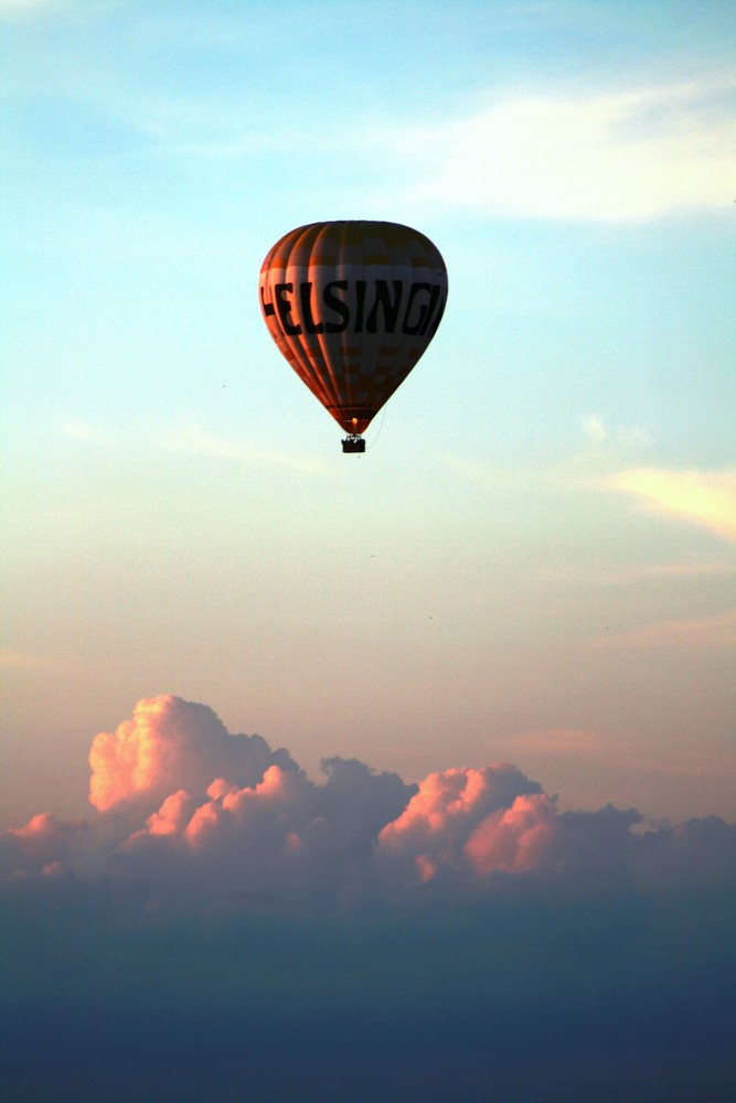 Above the clouds