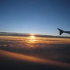 Above the clouds from an airplane