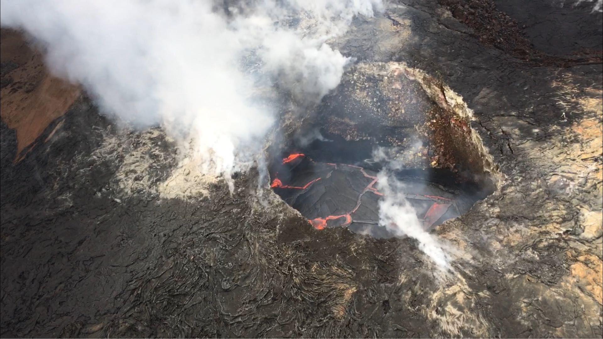 Above the crater