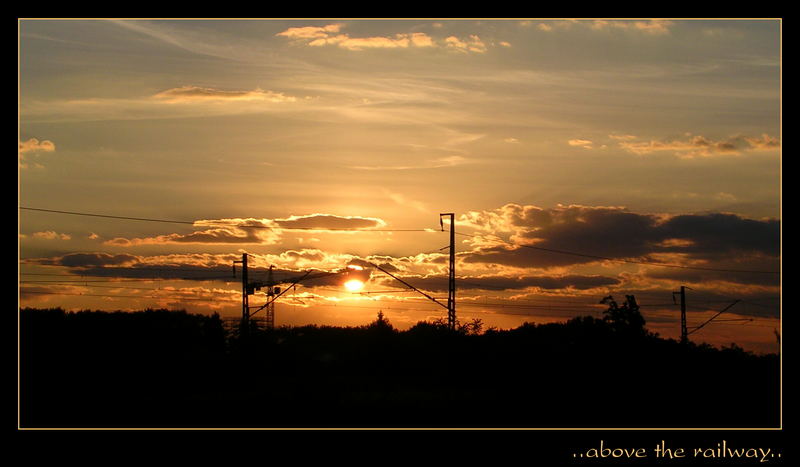 ..above the railway..