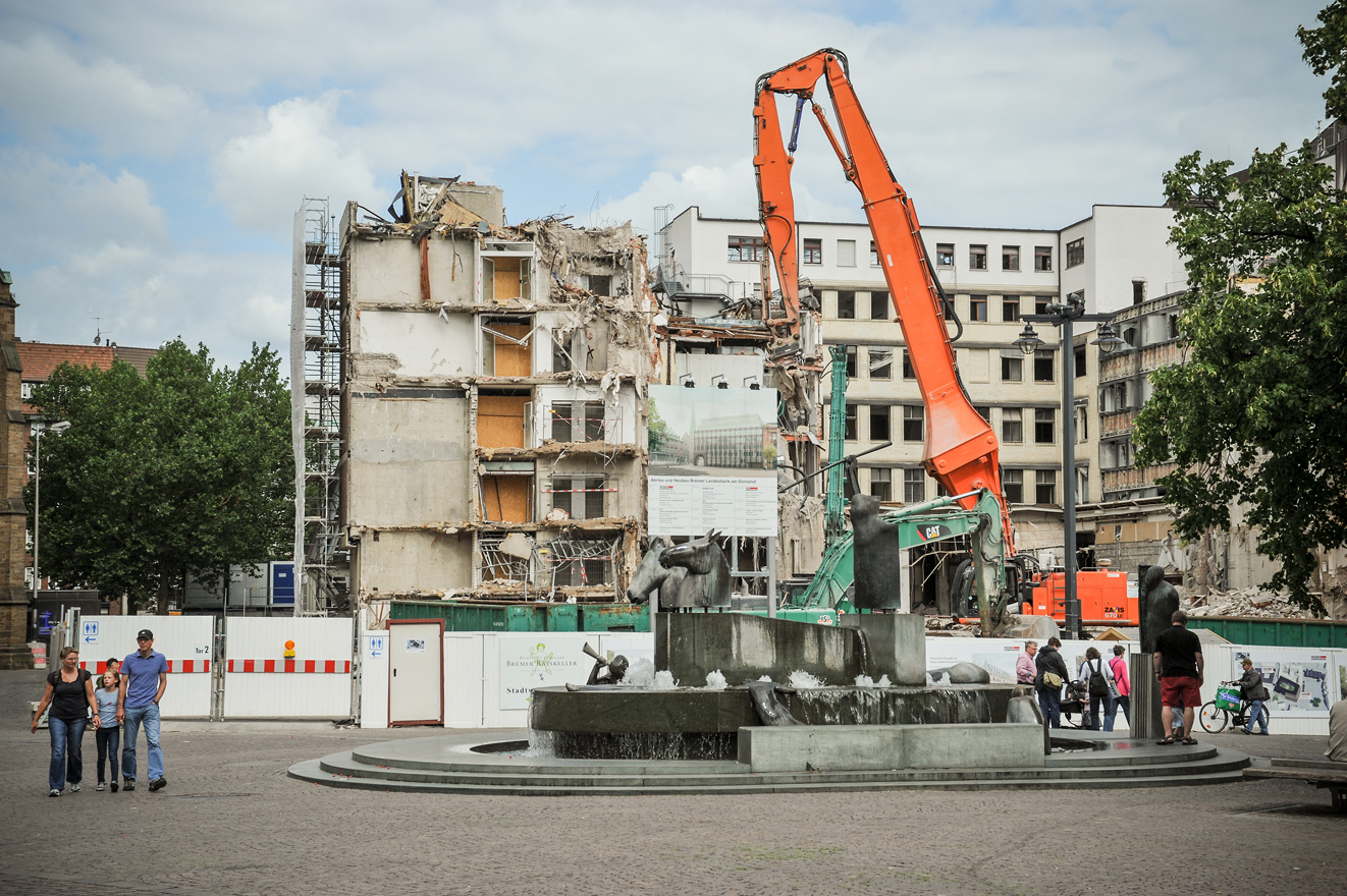 Abriss der Bremer Landesbank 