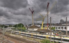 Abrissarbeiten Schwebebahnhof W-tal Barmen