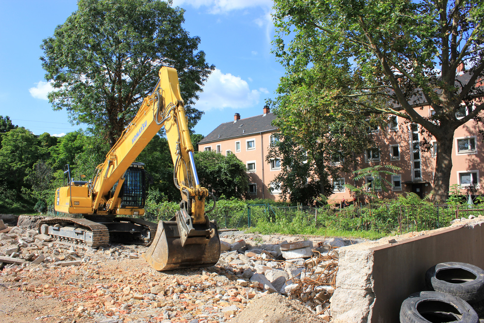 Abrissarbeiten Untermühlaustraße Mannheim