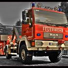 Abrollbehälterfahrzeug der Feuerwehr Duisburg (Taucherstaffel)