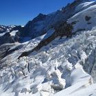 Abruch auf dem Aletschgletscher