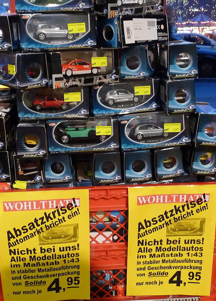 Absatzkrise !  Nicht bei uns !