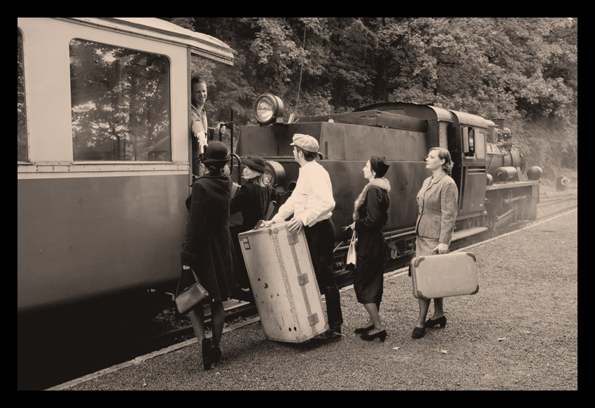 Abschied am Bahnhof