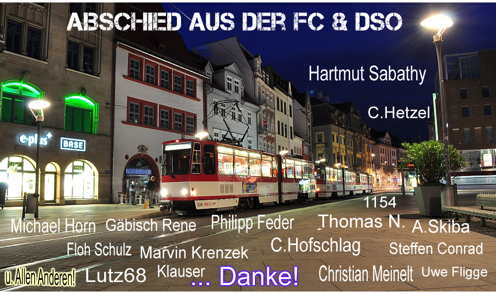 Abschied... aus der FC & DSO | Danke..