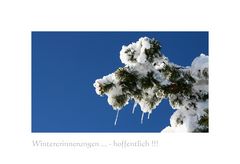 Abschied des Winters ...