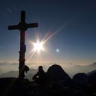 Abschied vom Tag mit Blick auf den Roßstein