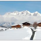 Abschied vom Winter - Hausriesen gegen Bergriesen