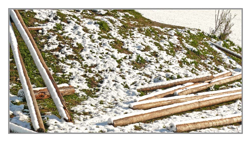 Abschied vom Winter: sonniges Hölzchenspiel