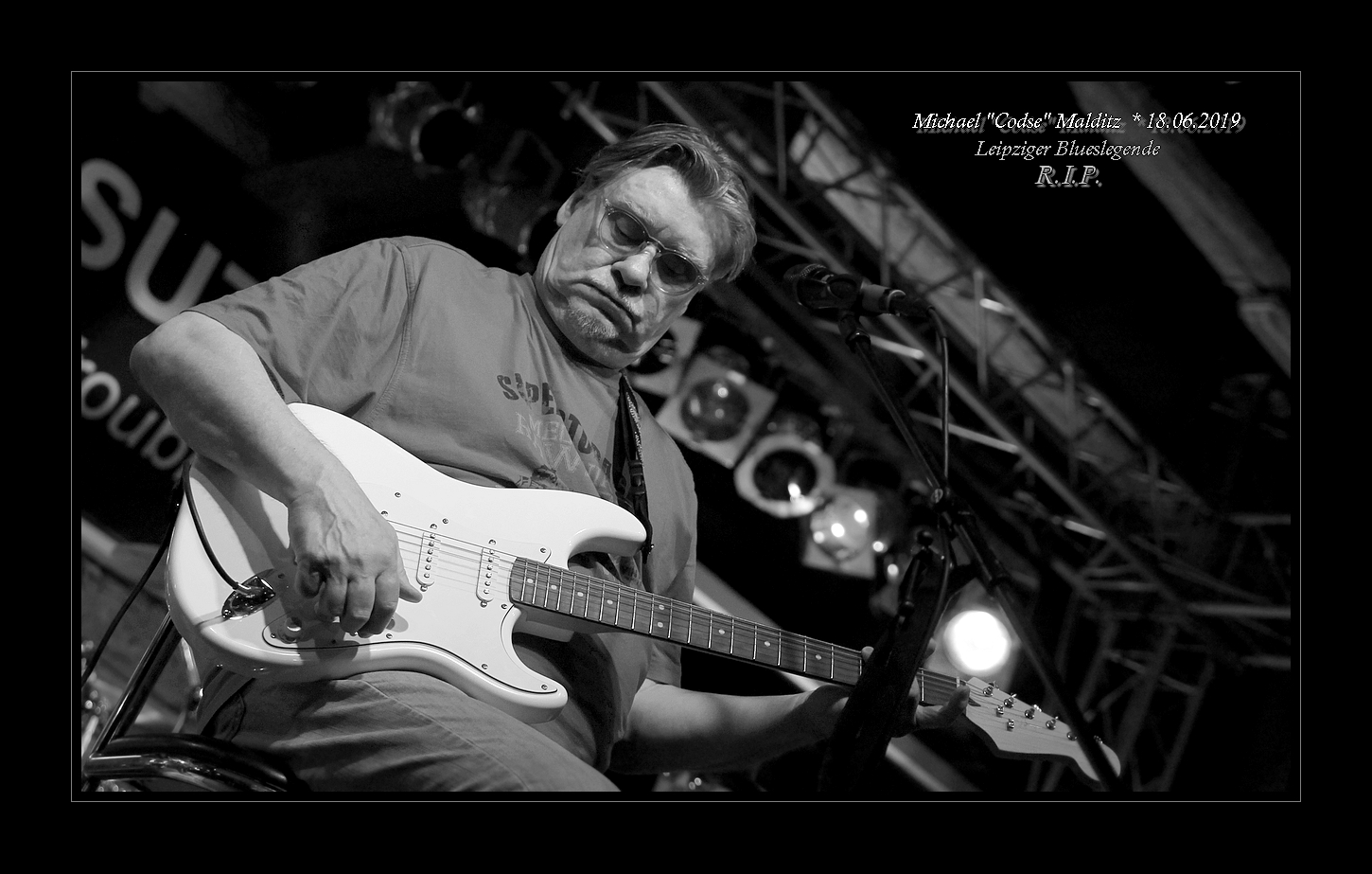 Abschied von der Leipziger Blues-Legende Michael "Codse" Malditz  ( Mama Basuto )