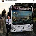 Abschiedsfahrt als Busfahrer 