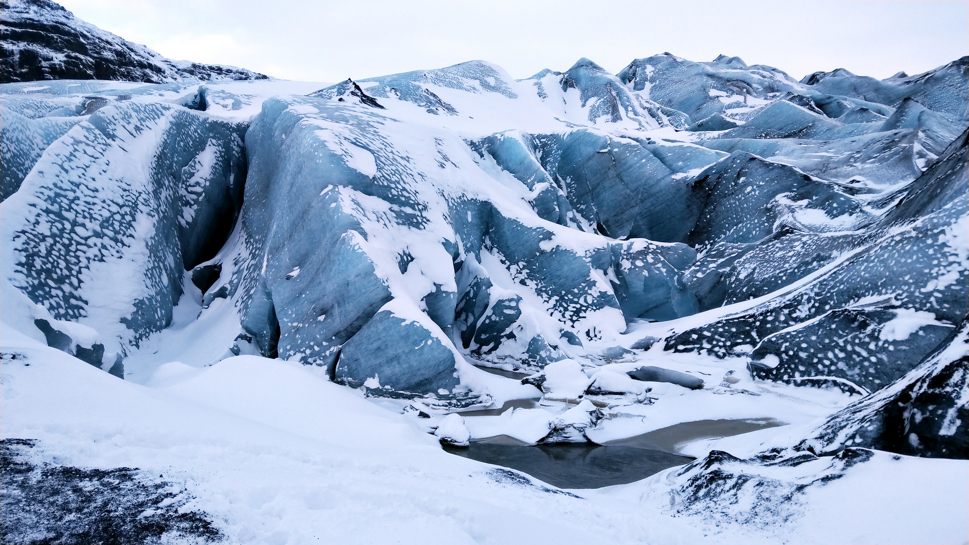 Abschiedsfoto vom Sólheimajökull