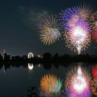 Abschluß-Feuerwerk des Straubinger Gäubodenvolksfestes