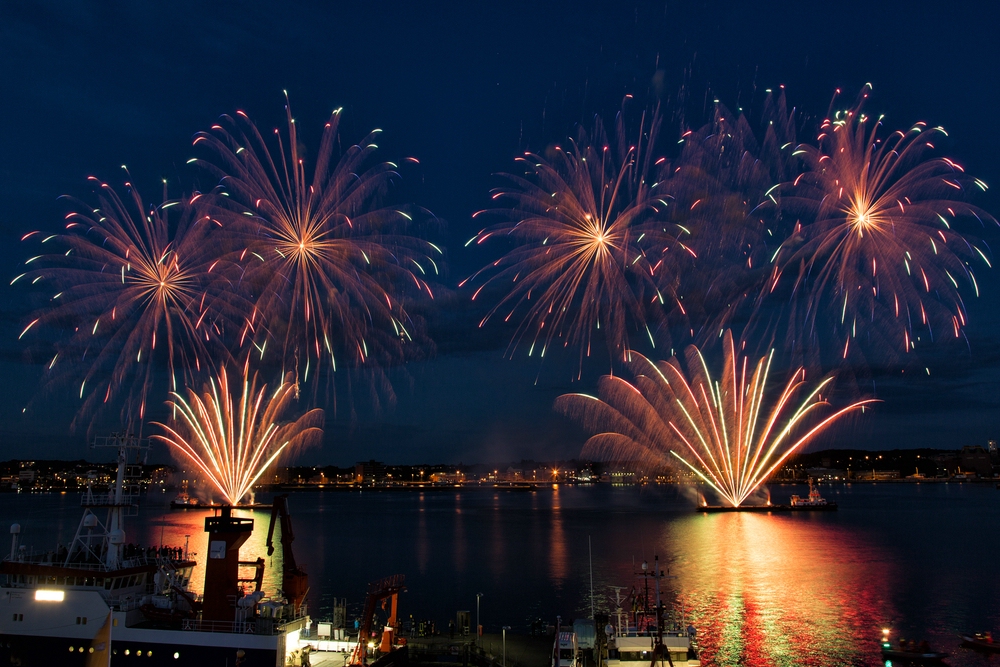 Abschluss Feuerwerk Kieler Woche 2014