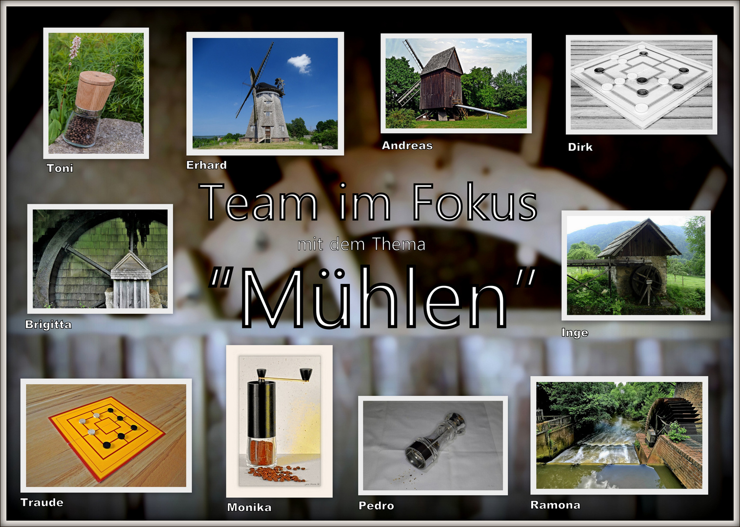 Abschlußcollage "Mühlen"