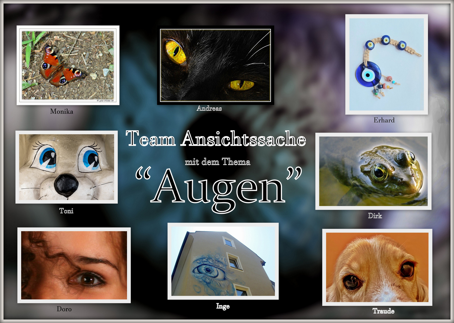 Abschlußcollage Thema "Augen"