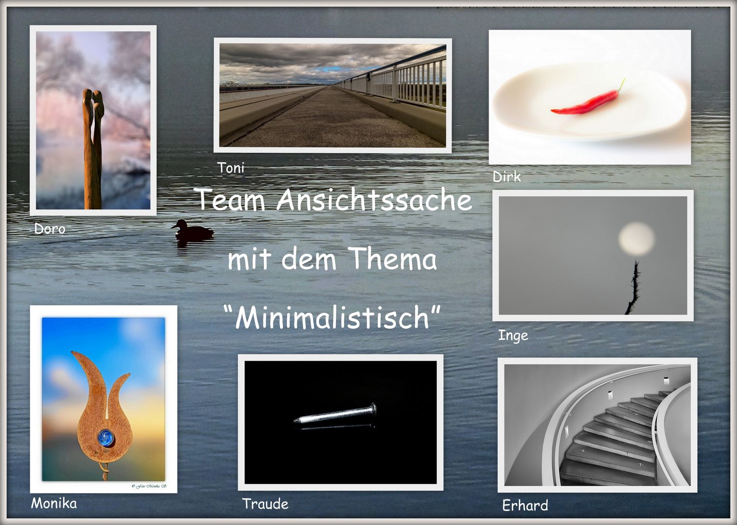 Abschlußcollage zum Thema "Minimalistisch"