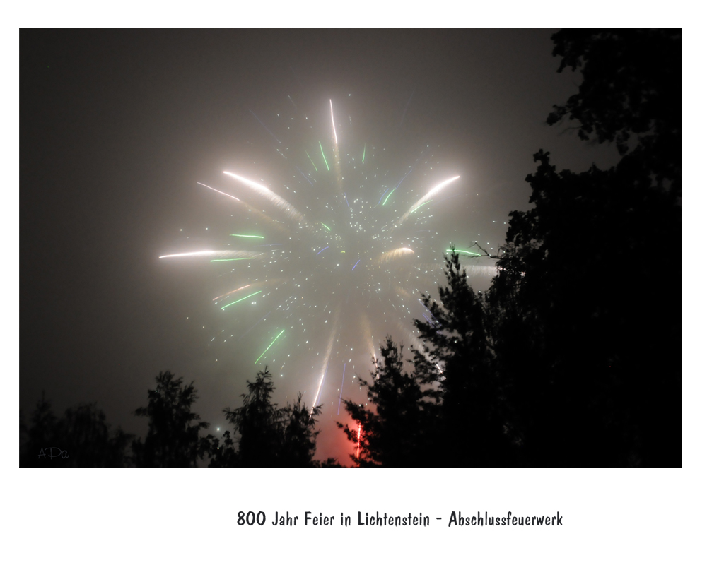 Abschlussfeuerwerk