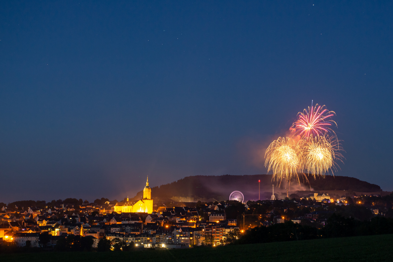 Abschlussfeuerwerk Annaberger Kät 2023