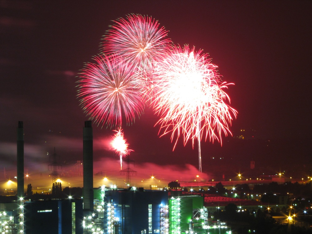 Abschlussfeuerwerk Cranger Kirmes 2009