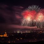 Abschlussfeuerwerk der 493. Annaberger KÄT 2013 1