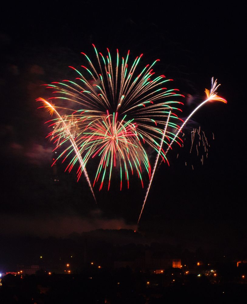 Abschlussfeuerwerk der 493. Annaberger KÄT 2013 3