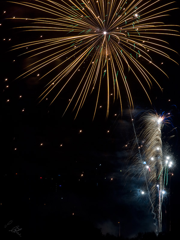 Abschlußfeuerwerk der Fürther Kirchweih