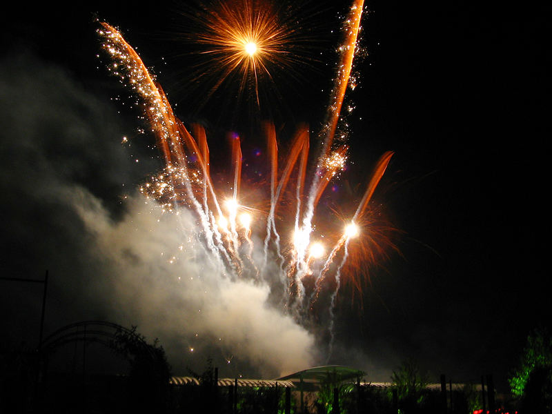 Abschlussfeuerwerk der Kirmes 2005