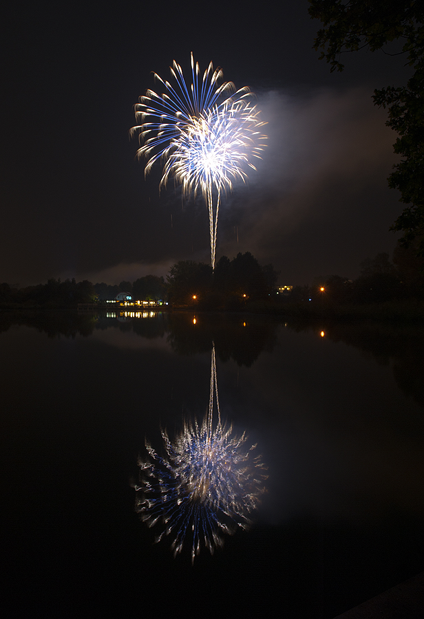 Abschlussfeuerwerk der Landesgartenschau Gießen